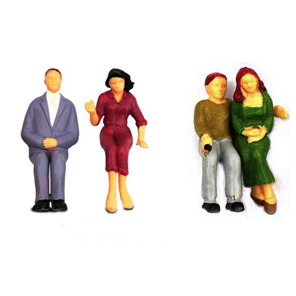 Scale Dollhouse Decorations People Figures Train Scenery Model Building Passengers DIY Character
