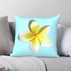 Frangipani Plumeria Pillowcase Polyester Linen Velvet Printed Zip Decor Pillow Case Bed Cushion Cover Wholesale x