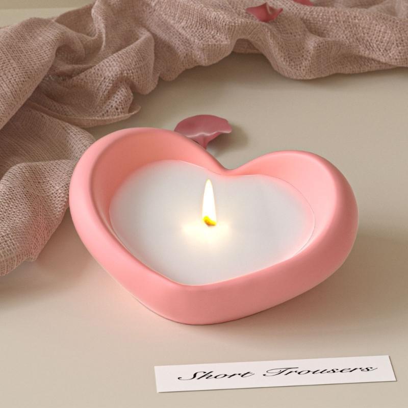 Flexible Silicone Heart Shell Mould For Casting Craft Easy Release WithCandle Soap Ideal For Home Decoration