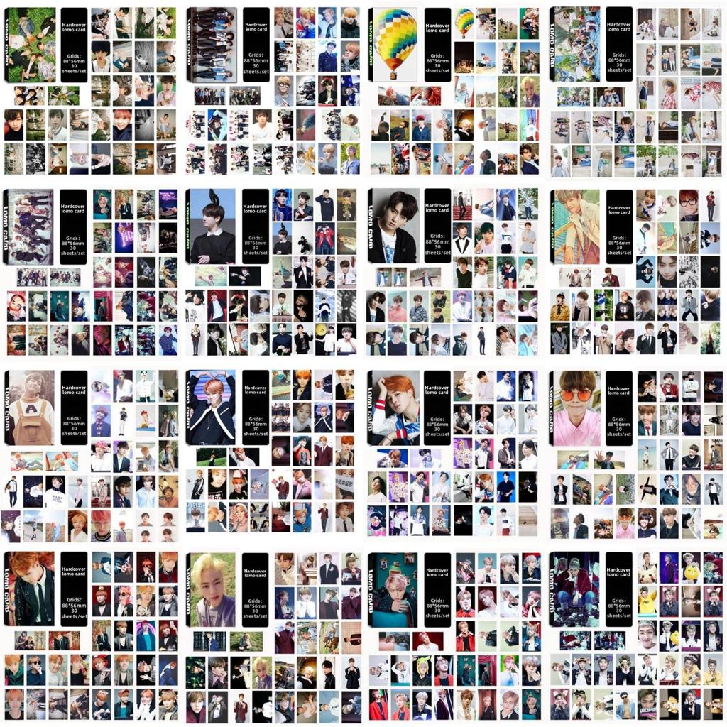 Bts Kaartenset Met Gepersonaliseerde Foto's Voor Festival Vakantie Groet
