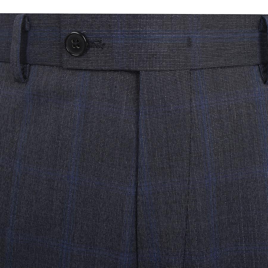 FAHRENHEIT Windowpane Check Double-Breasted Suit Pants (Fipad2271)