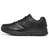 Work Relaxed Fit Nampa Wyola SR Women Black Wide Width Low Top Casual Shoes Synthetic Leather Logo Detail 77235-BLK