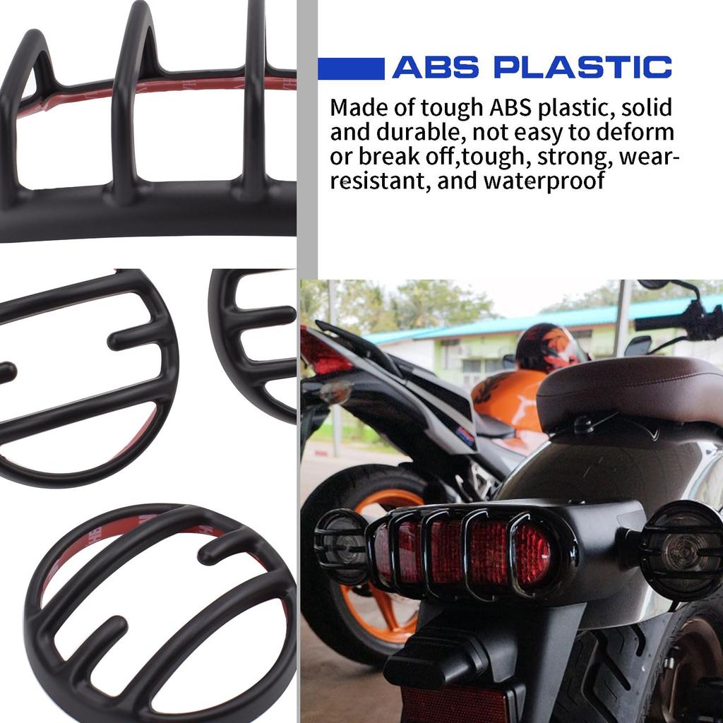 Midimttop Front Headlight Grille Cover Front Rear Turn Signal Headlamp Lens Light Cover Indicator