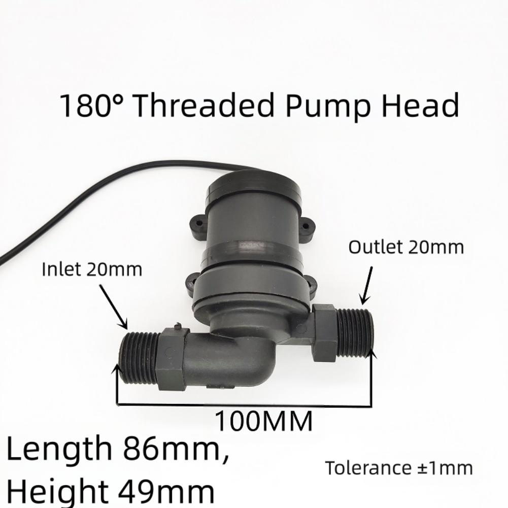Water Pump 12v 90/180° Threaded Mini Centrifugal Submersible Pump For Shower Circulation For Water Weak Acid/base Solutions