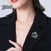 Whimsical Horse Jewelry Piece Hollow-Out Brooch Head Pin Alloy Animal