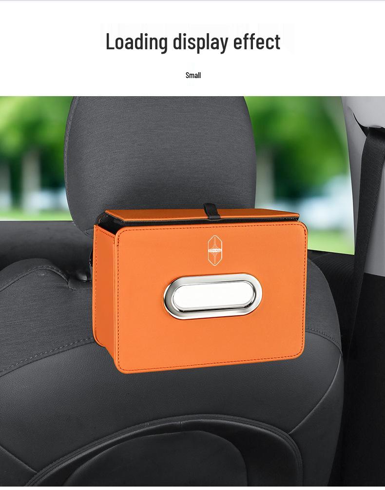 Compatible with Enjoy S9/S9T: Car Folding Tissue Box & Rear Seat Hanging Multi-functional Storage Bag.