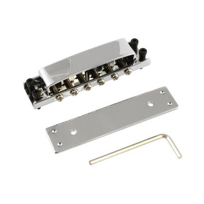 Allparts Rickenbacker Style Guitar Bridge GB-0515-010 Chrome with Groove
