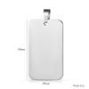 5Pcs High Quality Rectangle Tags Pendant Charm Stainless Steel ID Blank Tags 4 Colors Both Side Polished