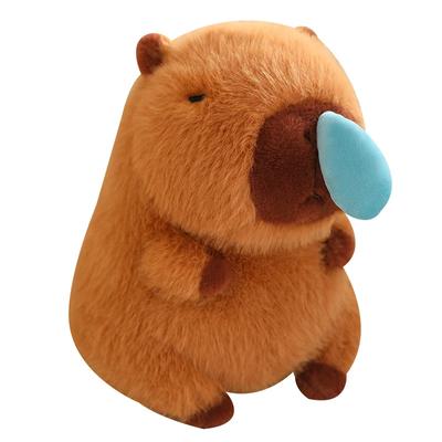 Kawaii Capybara Plüsch Simulationstiere Mit Dehnbarem Nasenschleim Niedliche Capibara Flauschige Weiche Stofftier Plüschpuppe Kindergeschenk