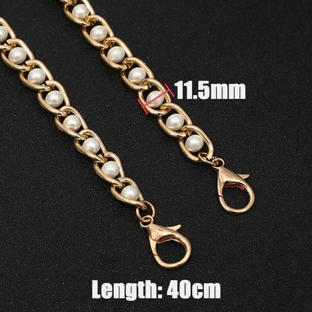 

40/60/80/100/120cm Bag Bead Chains Durable Metal Alloy Replacement Shoulder Bag Straps Handbag Handle Chain
