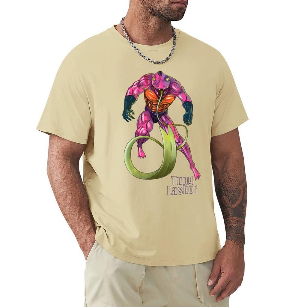 Tung Lashor T-Shirt Kawaii Clothes Shirts Graphic Tees Street Wear Oversized Graphic Tee Plain White T Shirts Men