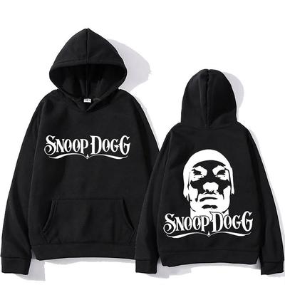 Snoop Dogg Hoodie Achterkant Bedrukking Met Capuchon Grunge Comfortabel Sweatshirt Hip Hop Oversized Y2k Kleding Fleece Gotische Pullovers
