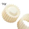 Home Baking Gadgets 2-in-1 Round Mooncake Mold, Double Ended Pastry Press with Scallop And Handheld Cookie Stamper Spiral Embossing for DIY