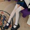 Sexy Stockings Belt Suspender Velvet Tights Hollow Thigh High Stockings Digging Holes Knee Socks Women Tights