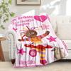 1pc Flannel Throw Blanket, Upsy DaisyPattern Printed Blanket, Warm Cozy Soft Blanket For Couch Bed Sofa Car Office Camping Travelling, Gift