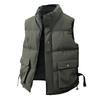 Winter Trend Men's Clothing Thickened Thermal Stand-up Collar Cotton Vest Men's New Loose Vest Jacket Men's Cold Vest