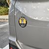 Drive Prevention Magnetic Sticker #110 Report Recording Traffic Safety Warning Sticker Round Magnet 4.7 inches (120 mm)