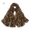 Summer Women's Silk Scarf Leopard Pattern Beach Scarf European and American Printed Scarf