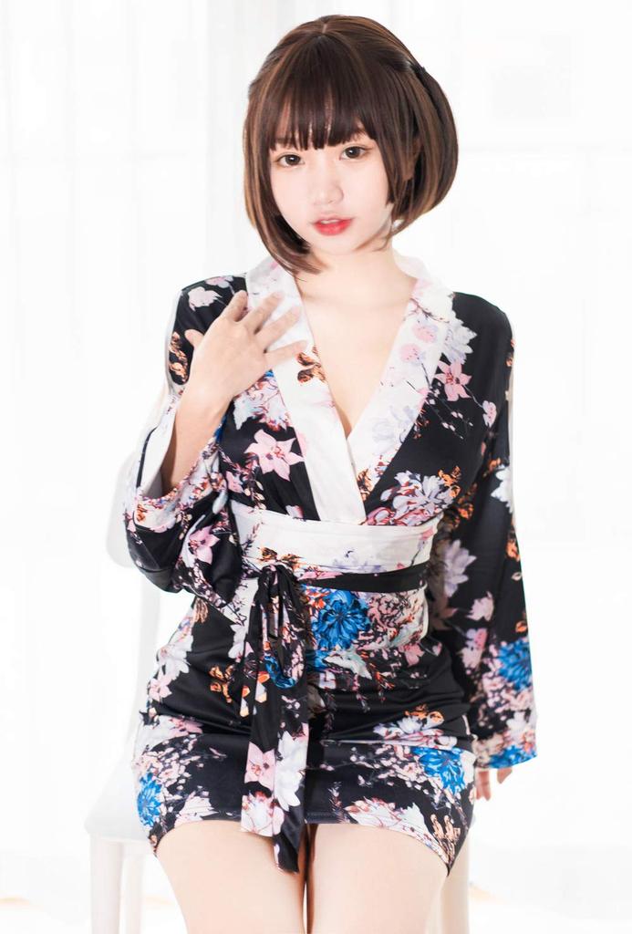 Sexy Cosplay Yukata Oiran Japanese Style Kimono Kimono Seductive Extreme Yamato Nadeshiko Sexy Small Breasts Underwear Cute Lingerie Costume Babydoll