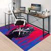 1pc Office Carpet Chair Mats Harley Quinn: Colorful Chaos Perfect for Decorating Office Chairs, Living Rooms, Or Bedrooms,Polyester Carpet
