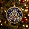 Historic 1776 to 2026 Ornament 250 Anniversary USA Christmas Ornament, United States 1776-2026 250th Patriotic Theme Party Supplies Keepsake, Acrylic