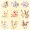 80pcs Pokemon Anime Stickers Pikachu Laptop Skateboard Scrapbook Suitcase Bike Kawaii Sticker Guitar Phone Cartoon Kid Gift Toys