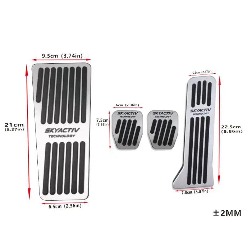 For Mazda 3 2014~2018 Car Foot Pedals Cover Accelerator Brake Pedal Rest Pedals Non-Slip Mat Provide lasting Durable Accessories