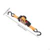Adjustable Length Ratchet Strap with S Hooks for Boat and Truck Cargo