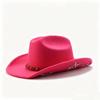Western Cowboy Hat Diamond Pentagram Men's and Women's Party Top Hat Hot Sale Jazz Hat Gentleman's Hat