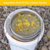 Honey Strainer Double Sieve, Stainless Steel Bee Mesh Strainer for 5 Gallon Bucket, Honey Extractor for Clean Honey with Up to 16.5 inches Extendable