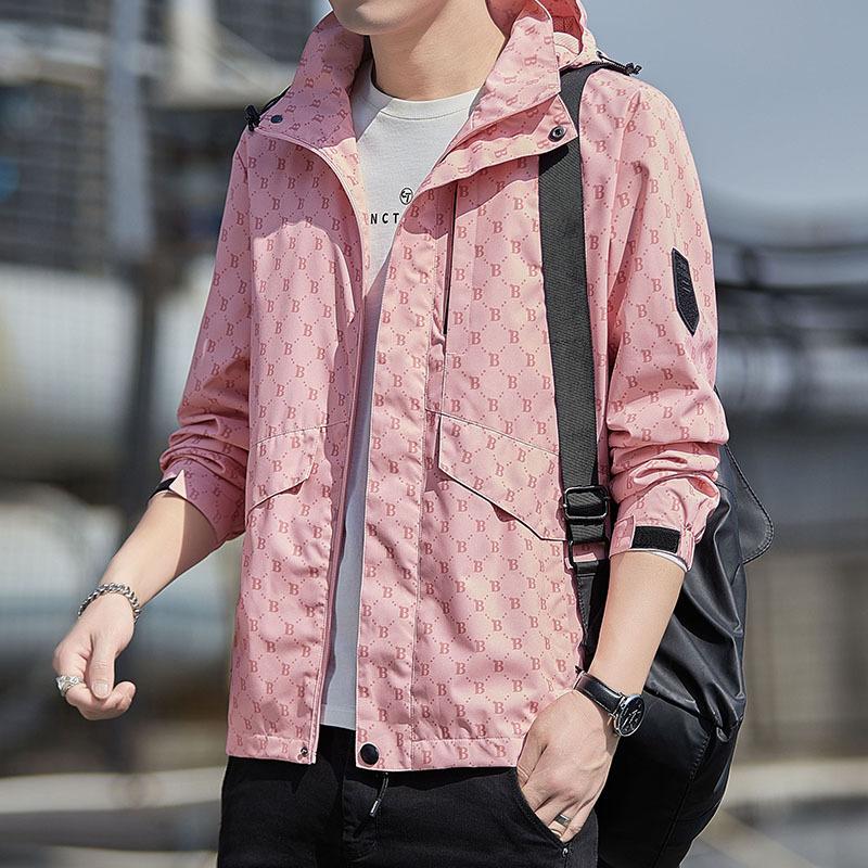 New Men's Jacket Autumn New Trend Young Couple Fashion Trench Coat