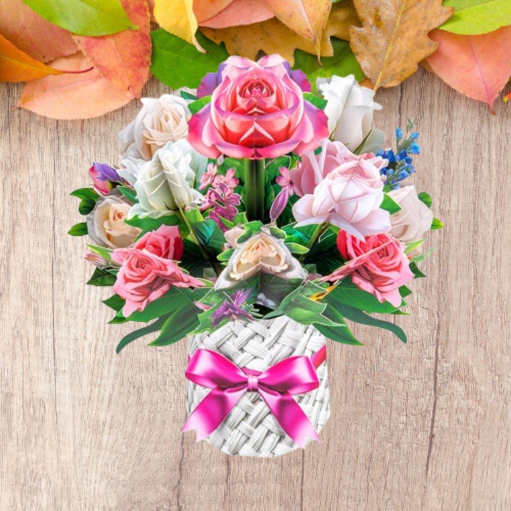 

Бумага 3D Цветы Подарочная карта Складные пригласительные открытки Цветочный букет Поздравительная открытка День рождения Style 3