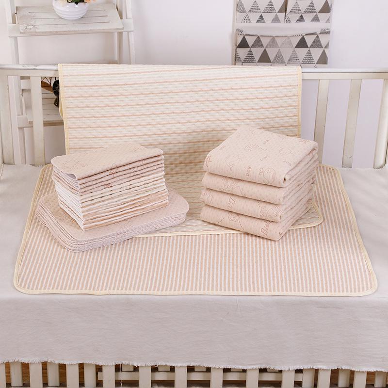 Waterproof Washable Pure Cotton Breathable Large Diaper Bed Pad for Newborns, Children, and Adults