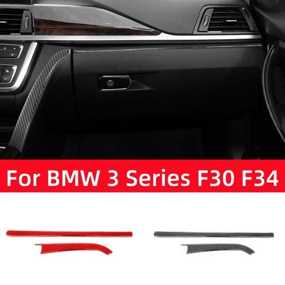 Für BMW 3er GT F30 F34 2013-2018 Zubehör Carbonfaser Innenraum Auto Beifahrerseite Mittelkonsolen-Zierleisten Aufkleber