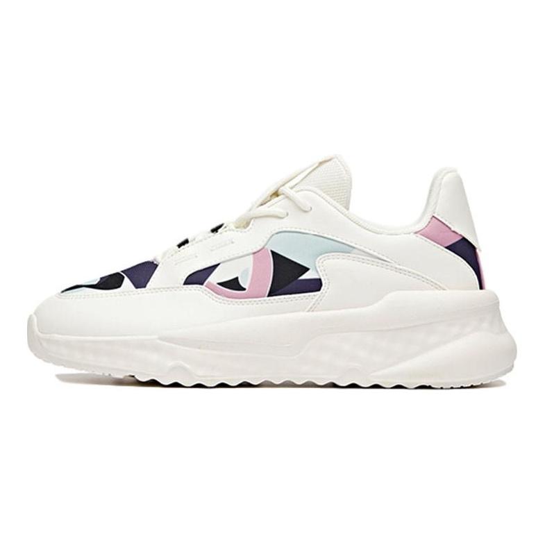 Anta Unruly Series Synthetic Leather Cushioning Slip Resistant Abrasion Resistant Breathable Low top Casual Shoes 122038842-4