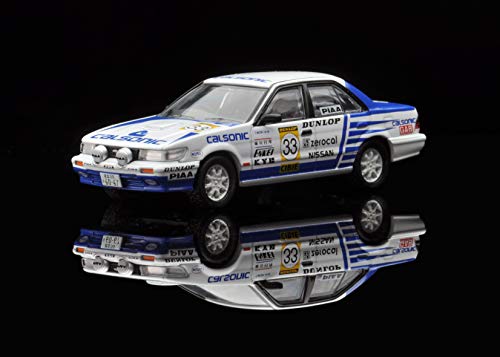 Tomica Limited Vintage Neo Maßstab 1/64 LV-N185b Nissan Bluebird SSS-R 1988 All Japan Rallye Meisterschaftsteam Calsonic Fertigmodell