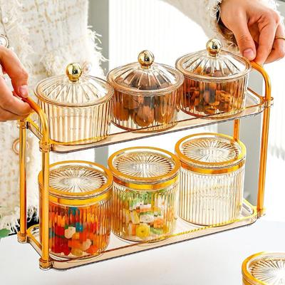Dekorative Nüsse Tablett versiegelt Vorratsgläser Gewürz elegante unterteilt Snack getrocknete Früchte Gericht