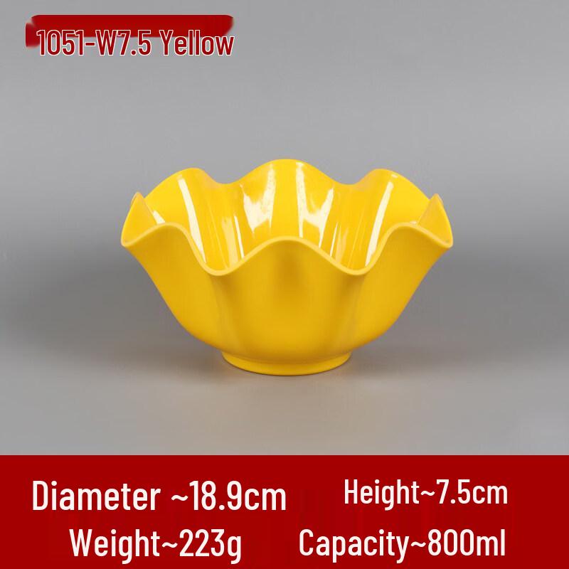 Jingbaodi Melamine Lace Edge Hot Pot Bowl