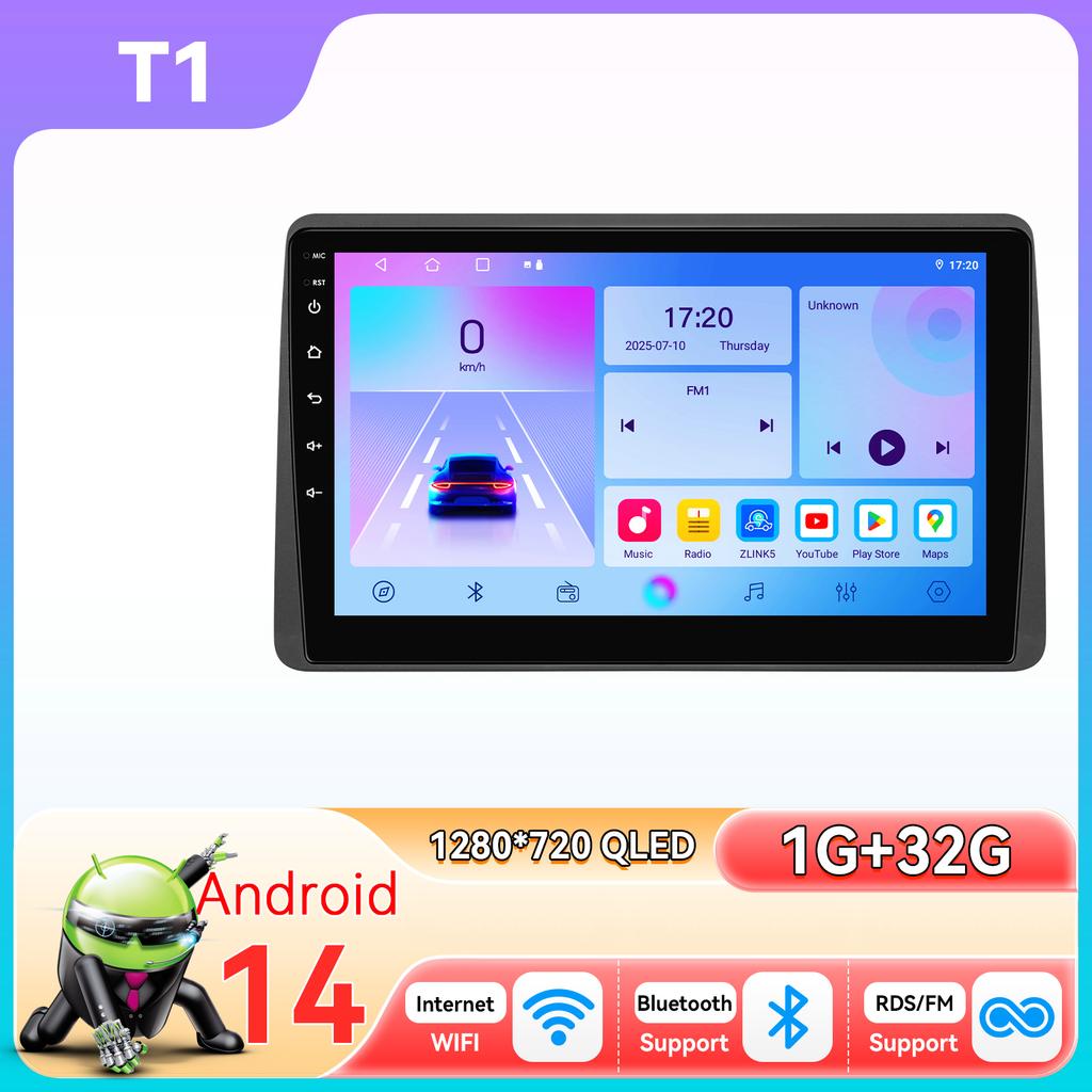 Hizpo Snapdragon Android Car Multimedia Player for Renault Duster HM 2 II 2020-2021 Arkana 1 I 2019-2021 Auto Carplay Stereo Intelligent SCreen GPS