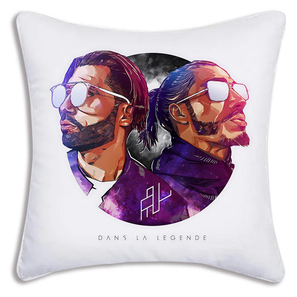 French rapper PNL Pillow Covers Cartoon Sofa Decorative Home Double-sided Printing Short Plush Cute Cushion Cover