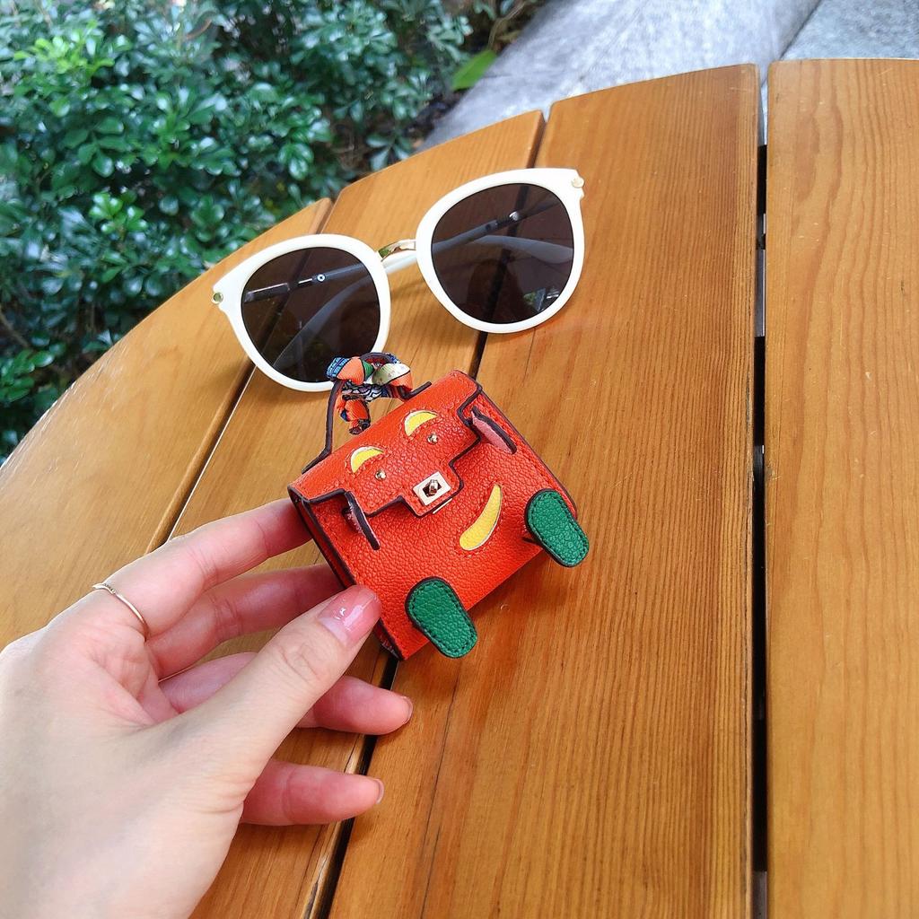 Microfiber Leather Bag Pendant Car Pendant Little Monster Female Japan And South Korea Trend Small Bag Guochao
