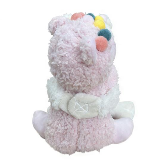 Pet Toy Hug Alpaca Shape Bite-Resistant Plush Dog Chew Toy with Built-in Sound Device Soft Interactive Stress Relief Toy