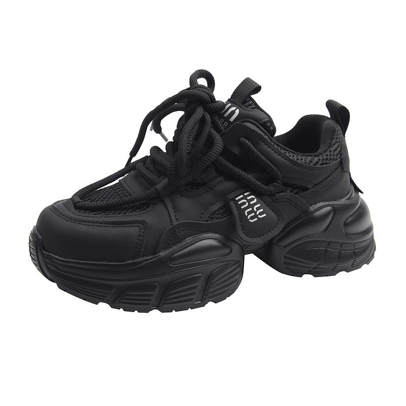 

Small platform women s feet increase in spring and autumn 2025 new popular white casual sports shoes 40 чёрный