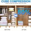 1pc 6Sizes Moisture Proof Vacuum Bag Clothes Storage With Valve Transparent Folding Travel Space Saving Aspirated Compression
