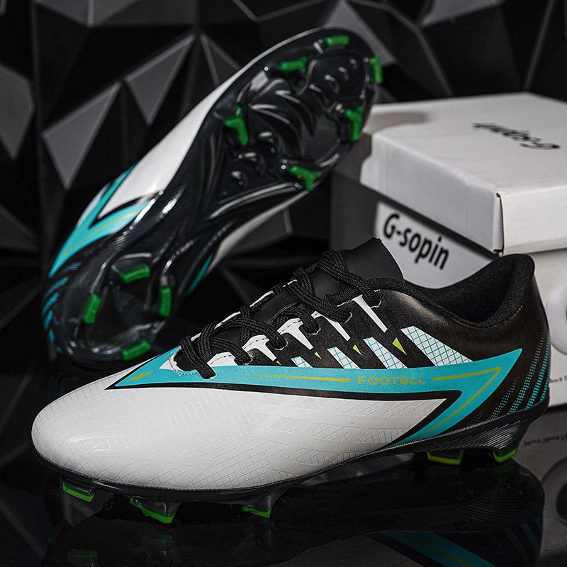 Amazon men's autumn low-top long broken nails seamless fly weaving student children boys professional training football