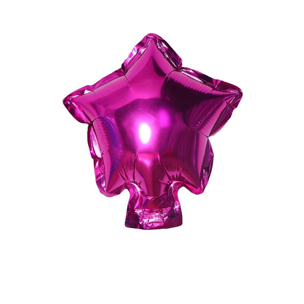 5-Inch Heart & Star Foil Balloons for Birthday Party or Wedding Decorations