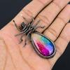 Rainbow Solar Quartz 999 Copper Wire Wrapped Pendant, Handmade Gemstone Pendant Jewelry, Gifts For Wife Brand New Pendant