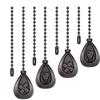 Bronzed Ceiling Fan Pull Chain Extension Classic Drop Shaped Pendant Pull Chains For Ceiling Fans And Lights, Decorative Fan Pulls Extenders