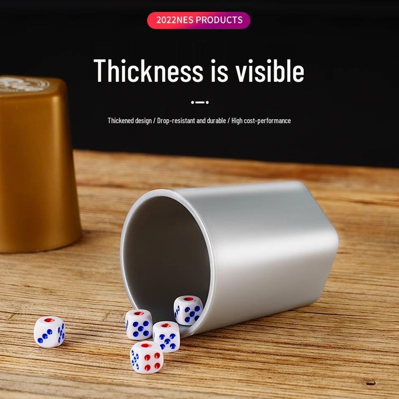 Frosted Five-Point Dice Shaker Cup for Bars and Nightclubs