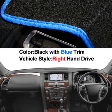 Car Dashboard Cover For Nissan Patrol Y62 2011-2018 Armada 2018 For Infiniti QX56 2011-2013 QX80 2014 -2019 DashBoard Sun Shade